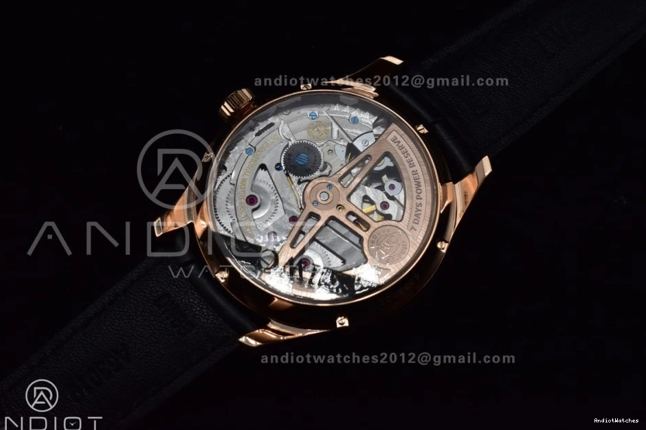 RG 1018 1:1 A52610 Calendar Best Portugieser 5033 Strap on White Black Leather APSF Clone BestValue Perpetual Dial Edition 0912